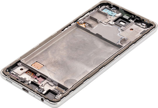 Oled Assembly Frame Samsung Galaxy A72 A725 2021 Service Pack Awesome White