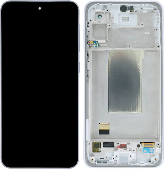 Oled Ersatzbildschirm mit Rahmen Samsung Galaxy A36 5G A366 2025 Aftermarket Plus Lavendel
