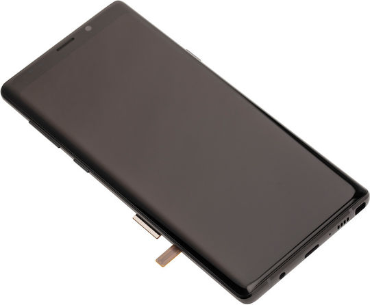OLED Ersatzbildschirm für Samsung Galaxy Note 9 mit Rahmen Plus Mitternachts-Schwarz