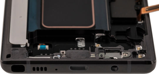 OLED Ersatzbildschirm für Samsung Galaxy Note 9 mit Rahmen Plus Mitternachts-Schwarz