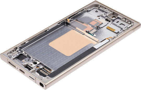 Oled Assembly Frame Samsung Galaxy S24 Ultra Us & International Version Aftermarket Pro 120hz Titanium Yellow