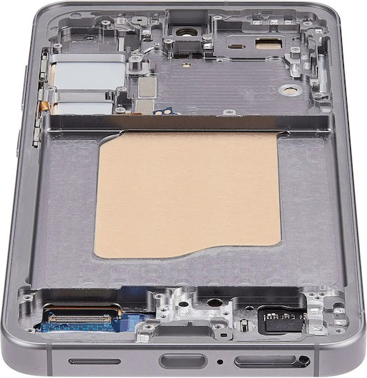 OLED Montage Rahmen Samsung Galaxy S25 5G Silber Shadow