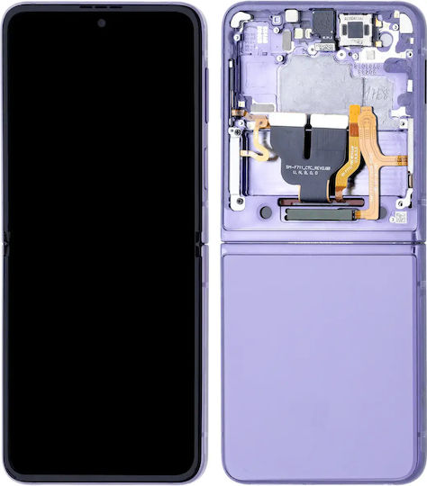 Inner OLED Rahmen Samsung Galaxy Z Flip 3 5G US & International Service Pack Lavendel