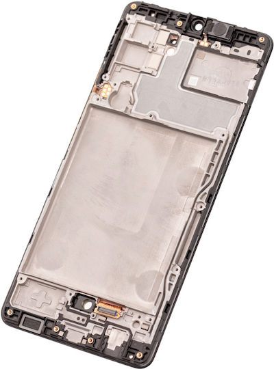 OLED Ersatzbildschirm mit Rahmen Samsung Galaxy A42 5G A426 2020 Service Pack Prism Dot Schwarz
