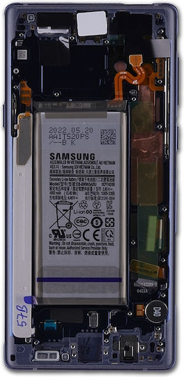 Oled Asamblare cu ramă Samsung Galaxy Note 9 Service Pack Albastru Ocean