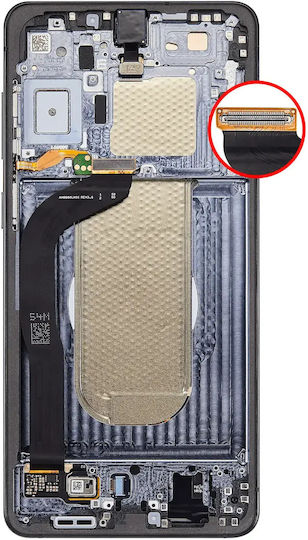 Oled Assembly Frame Samsung Galaxy S25 Edge Us & International Version Aftermarket Plus Titanium Jetblack