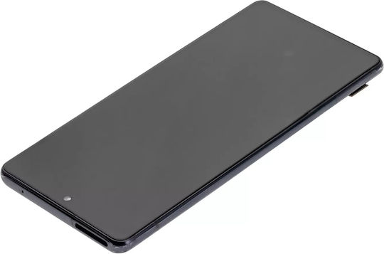 OLED Montage Rahmen Samsung Galaxy A71 5G A716U 2020 Service Pack Prism Cube Schwarz