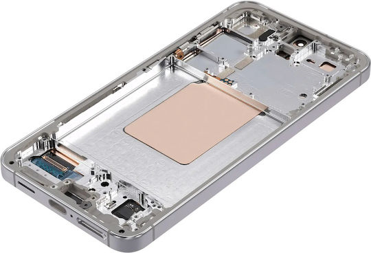 OLED Ersatzbildschirmrahmen Samsung Galaxy S24 5G US & Internationale Version Service Pack Marmor Grau