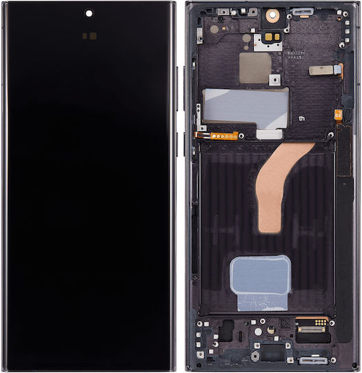 Oled Assembly Frame Samsung Galaxy S22 Ultra 5g Service Pack Phantom Black