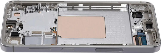 OLED Ersatzbildschirmrahmen Samsung Galaxy S24 5G US & Internationale Version Service Pack Marmor Grau