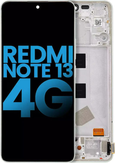 LCD Ersatzbildschirm mit Rahmen Xiaomi Redmi Note 13 4G Aftermarket Incell Mint Grün