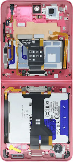 Inner Oled Assembly Frame Samsung Galaxy Z Flip 7 5g Us & International Service Pack Coral Red