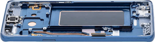 OLED ansamblu cu ramă Samsung Galaxy S9 aftermarket Plus albastru coral
