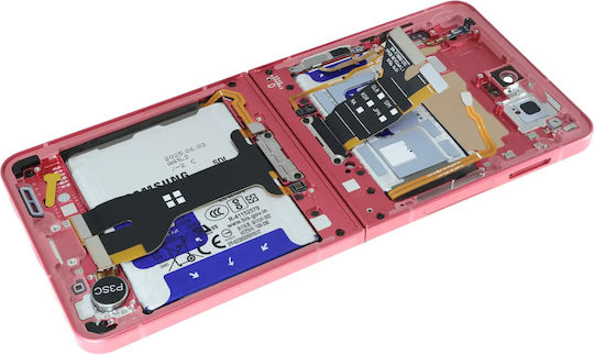 Inner Oled Assembly Frame Samsung Galaxy Z Flip 7 5g Us & International Service Pack Coral Red