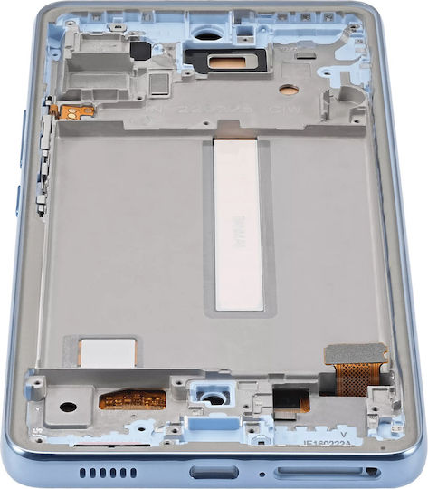 Oled Assembly Frame Samsung Galaxy A53 5g A536 2022 6.36" Aftermarket Plus Blue