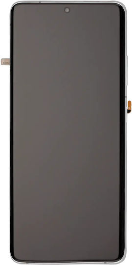 Oled Asamblare cu ramă Samsung Galaxy S21 Ultra 5g Aftermarket Plus 120hz Argintiu Fantomă