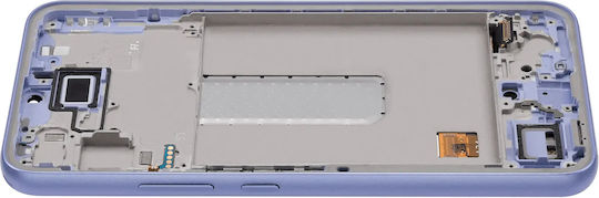OLED Ersatzbildschirm mit Rahmen Kompatibel Samsung Galaxy A34 5G A346 2023 Service Pack Lila