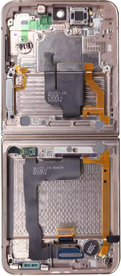 Inner Oled Assembly Frame Samsung Galaxy Z Flip 4 5g Us & International Service Pack Pink Gold