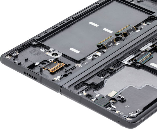 Вътрешен OLED модул с рамка Samsung Galaxy Z Fold 2 5G US & International Service Pack Mystic Black Black Hinge