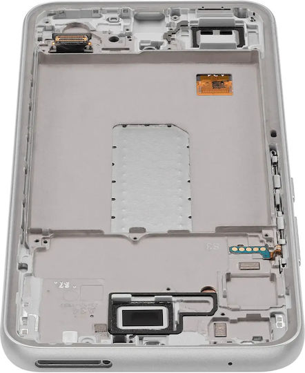 Oled Assembly Frame Compatible Samsung Galaxy A34 5g A346 2023 Service Pack Silver