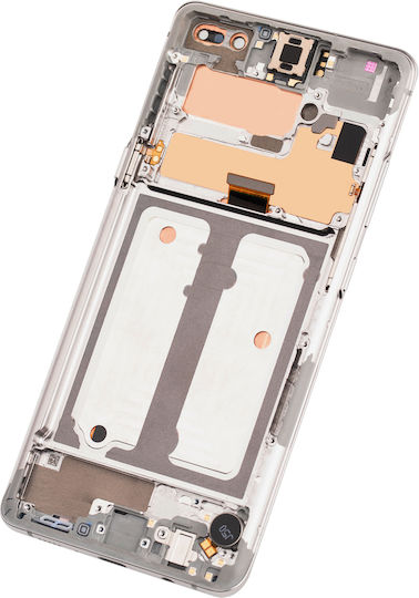 OLED Montage Rahmen Samsung Galaxy S10 5G Service Pack Kronen Silbern
