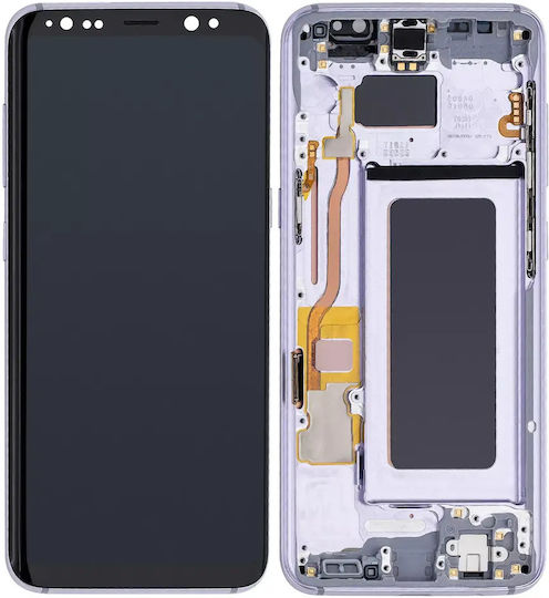 Oled Assembly cu ramă Samsung Galaxy S8 Service Pack Gri Orhidee