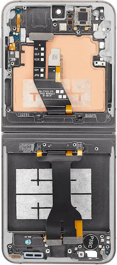 Inner Oled Assembly Frame Samsung Galaxy Z Flip 6 5G Us & International Aftermarket Plus Silver Shadow