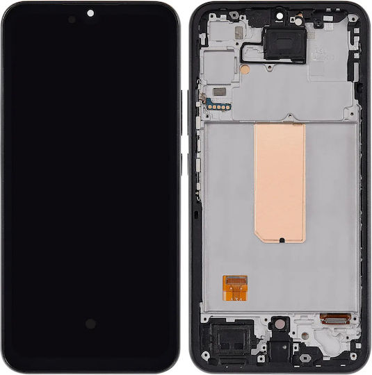 Oled Assembly Frame Samsung Galaxy A34 5g A346 2023 6.46" Aftermarket Plus Graphite