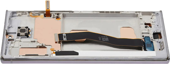 Ersatzbildschirm mit Rahmen Ohne Fingerabdrucksensor Samsung Galaxy Note 10 Plus Aftermarket Plus Incell Aura Glow Silber