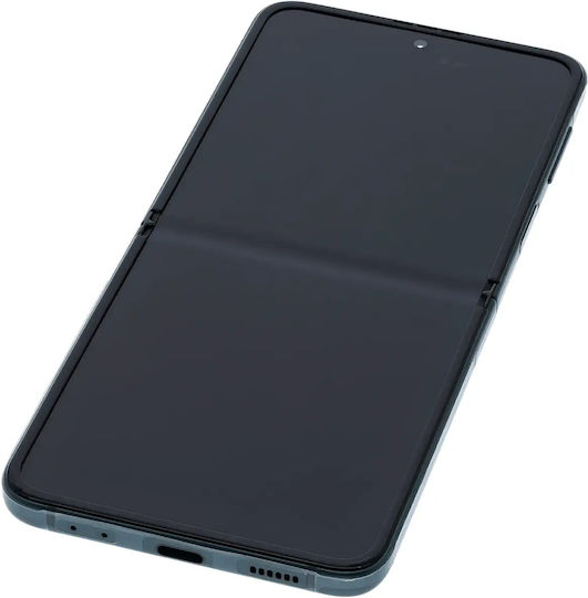 Вътрешен OLED модул с рамка Samsung Galaxy Z Flip 3 5G US и International Service Pack Зелен