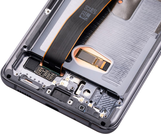OLED модул с рамка Samsung Galaxy S20 Ultra 5G Service Pack Космически сив