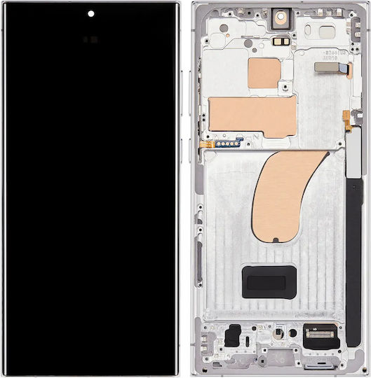 Oled Assembly Frame Samsung Galaxy S23 Ultra Us & International Aftermarket Plus 120hz Sky Blue