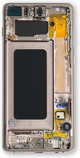 OLED модул с рамка Samsung Galaxy S10 Plus Service Pack керамично бяло