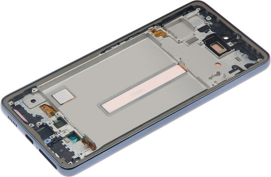 OLED Ersatzbildschirmrahmen Samsung Galaxy A53 5G A536 2022 Service Pack Schwarz