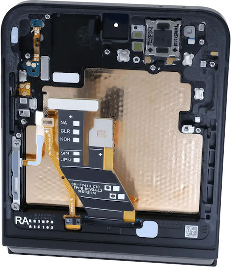 Inner Oled Assembly Frame Samsung Galaxy Z Flip 7 Fe 5g Service Pack Black