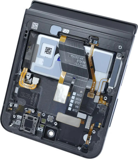 Вътрешен OLED модул с рамка Samsung Galaxy Z Flip 5 5G US и International Service Pack Сив