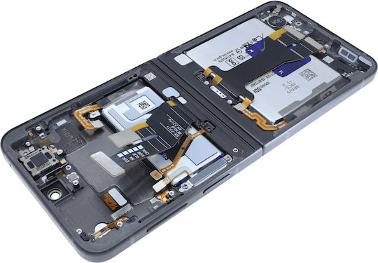 Вътрешен OLED модул с рамка Samsung Galaxy Z Flip 5 5G US и International Service Pack Сив