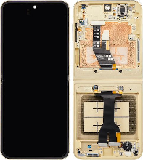 Inner Oled Assembly Frame Samsung Galaxy Z Flip 6 5g Us & International Aftermarket Yellow