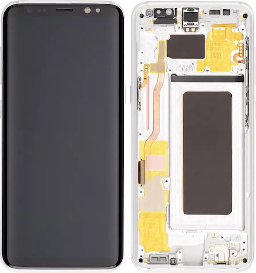 Oled Assembly Frame Samsung Galaxy S8 Service Pack Arctic Silver