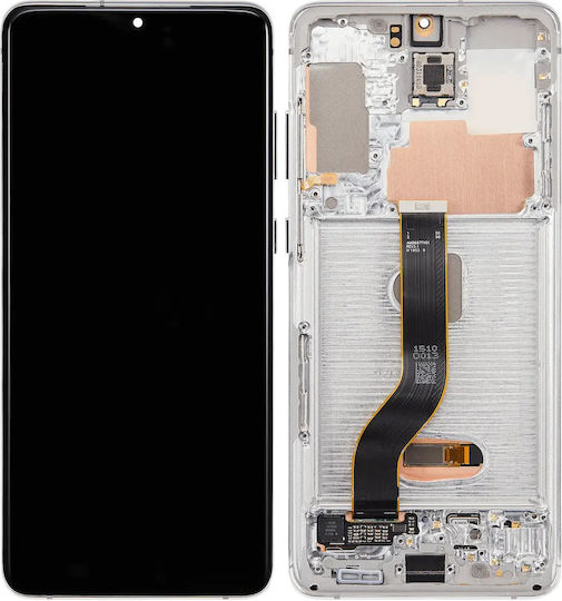 Oled Assembly Frame Samsung Galaxy S20 Plus 5g Aftermarket Plus Cloud White