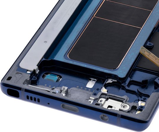 Oled ansamblu cu ramă Samsung Galaxy Note 9 aftermarket plus albastru ocean