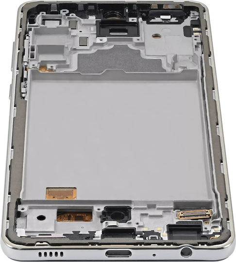Oled Assembly Frame Samsung Galaxy A72 A725 2021 Aftermarket Plus Awesome White