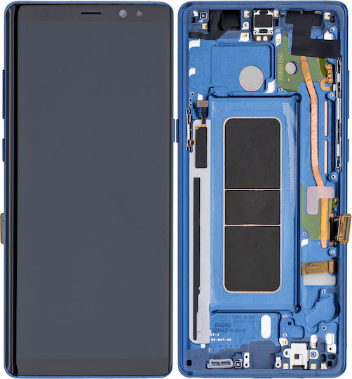 Oled Assembly Frame Samsung Galaxy Note 8 Service Pack Blue