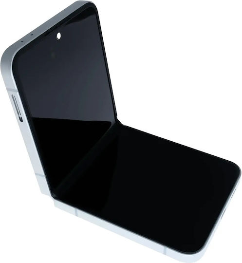 Innen-OLED-Baugruppe mit Rahmen Samsung Galaxy Z Flip 7 Fe 5G Service Pack Weiß