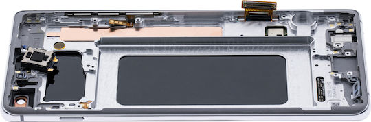 Oled Assembly Frame Samsung Galaxy S10 Plus Service Pack Prism White