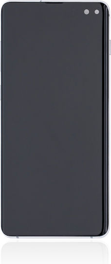 Oled Assembly Frame Samsung Galaxy S10 Plus Service Pack Prism White