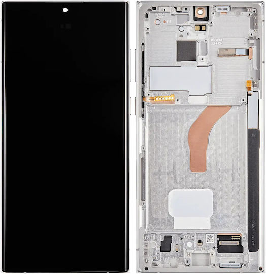 Oled Assembly Frame Samsung Galaxy S22 Ultra 5g Us & International Version Aftermarket Pro 120hz Phantom White