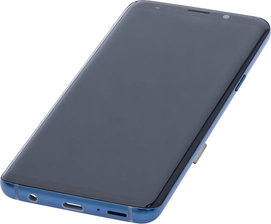 Oled Ersatzbildschirm mit Rahmen Samsung Galaxy S9 Service Pack Korallenblau