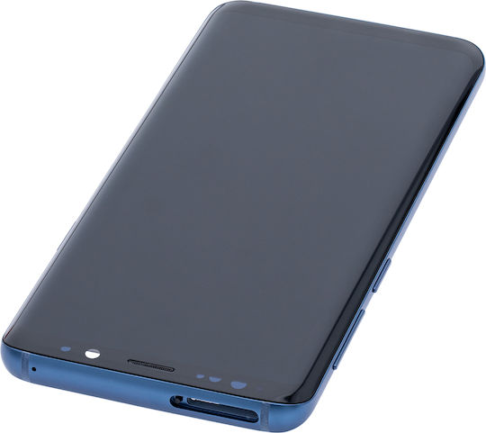 Oled Ersatzbildschirm mit Rahmen Samsung Galaxy S9 Service Pack Korallenblau
