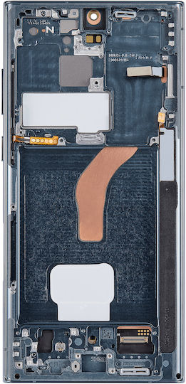 OLED Ersatzbildschirmrahmen Samsung Galaxy S22 Ultra 5G Service Pack Grüne